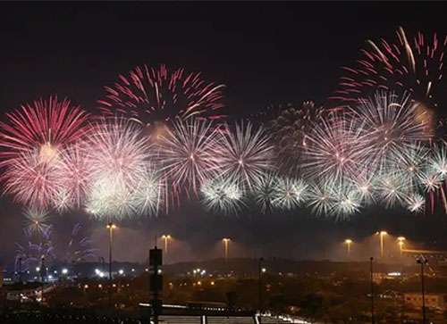 横峰县焰火晚会